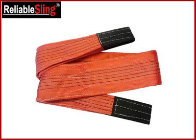 China Polyester 5 Ton Eye Eye  Flat Webbing Sling 7 times Safety Factor Reinforced Eyes for sale