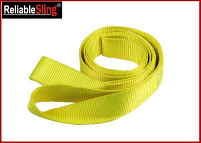 China Polyester Loop Car Heavy Duty Recovery Tow / Towing Straps Single Ply for sale