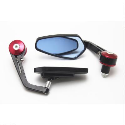 China Aluminum Motorcycle Modified Mirror Diamond Modified Glare Rearview Handle Mirror Handlebar Mirror for sale