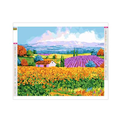 China Cartoon DIY Landscapes Wall Art Diamond Painting Canvas Painting Scenery Picture 5D for sale