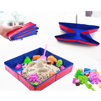 China Hot Sale DIY Magic Stretchy Sand Non-Toxic Material Toy For Children Educational Modeling Squishy Non-Toxic Cotton Sand Beach Play Set for sale