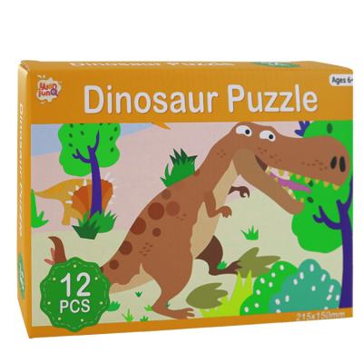 China Educational Toy Cartoon Jigsaw Puzzle Kits Educational Toy Amazon Hot Selling Dinosaur Children's Cartoon Jigsaw Puzzles For Children for sale