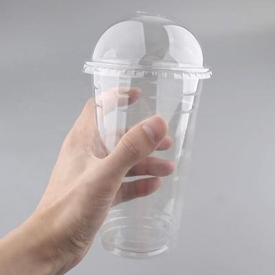 China 100% New Design Biodegradable Clear Drink Plastic Cup Straw And Lid With Ce Certificate for sale