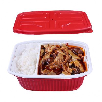 China Disposable hot food to put 9 inch disposable plastic food packaging box for sale