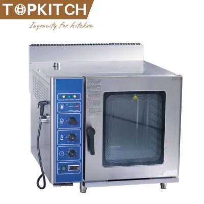 China Hotels Multi Function Self Cleaning Cooking Menu Programmed Electric Combi Steamer For Sale for sale