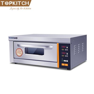 China Hotels Topkitch CE Certificated Electric 1 Platform 1 Tray Big Commercial Pizza Bakery Oven For Sale for sale