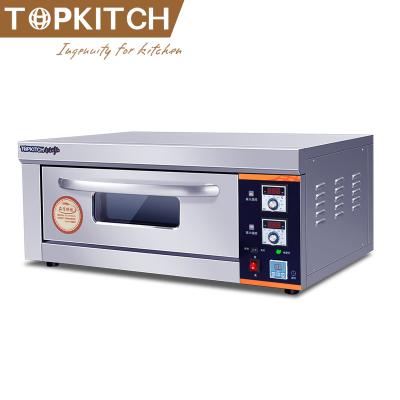 China Hotel Topkitch 1 Electric Platform 1 Tray Industrial Bakery Oven For Cakes Baking Prices for sale