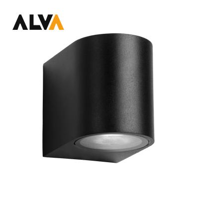 China ALVA LED Garden Light IP65 Residential Waterproof Outdoor Wall Lamp 1*GU10 PC Plastic Body for sale