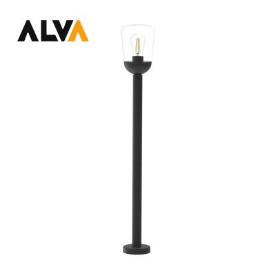 China ALVA LED Residential Outdoor Wall Light E27 ST64 Outdoor Wall Mounted Waterproof Glass Landscape Decoration Lamp With Sensor for sale