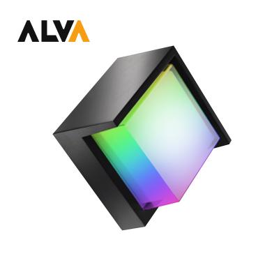 China ALVA Plastic Elegant European Simple Polycarbonate Design IP65 12W SMD LED Wall Lights RGB Wifi Smart Control for sale