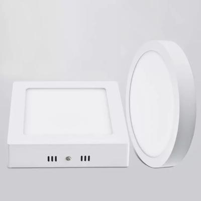 China Modern 2 Years Warranty Round 6w 12w 18w 24w Square Surface Sky Ceiling Led Panel Lamp Recessed for sale