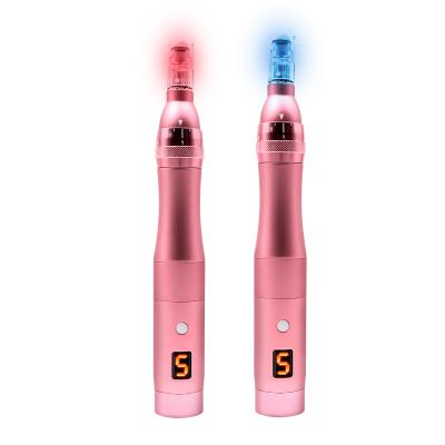 China Anti-Puffiness Vkk Derma Led Light Pen Led Microneedle Pen Cartridges Microneedling Machine for sale