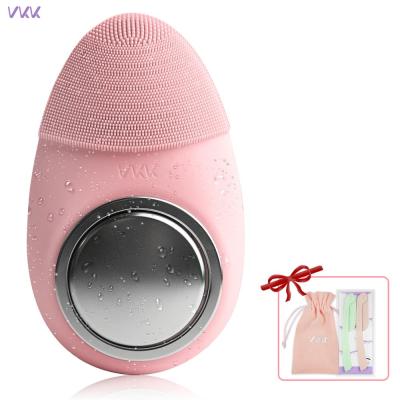 China For commercial & New Home Use Vkk Design Face Seal Silicone Electric Sonic Massage Facial Cleansing Brush for sale