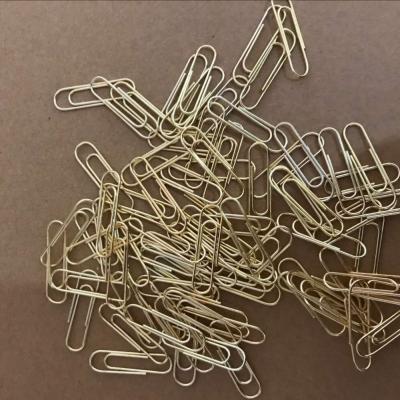 China OFFICE gold paperclips, big size promotional paperclip sale for sale