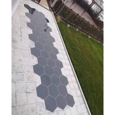 China Hot Selling 49kg PVB 1155*1000*8+8mm Double Glass Solar Panel In Polygon Type for sale