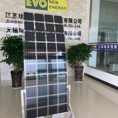 China Monocrystalline Solar Solutions High Quality Double Solar Cell Bipv Solar Panels High Quality Glass Wood Homes Flat Roof BIPV Tiles Silicon EVO Solar Tiles for sale