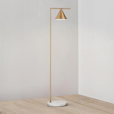 China Modern modern floor lamp stand hotel rooms are decorated with gold marble floor lamps for sale