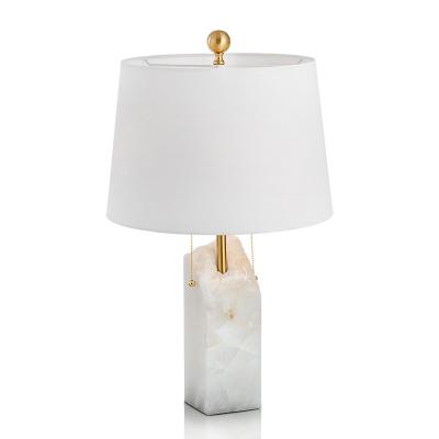 China Contemporary American simple creative luxury marble modern desk lamp engineering hotel club bedside bedside living ptable table lamp for sale