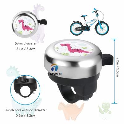 China High Quality Colorful Cute Ring Children Scooter Bicycle Accessories Light Custom Sticker Horn Loud Kids Bike Bell for sale