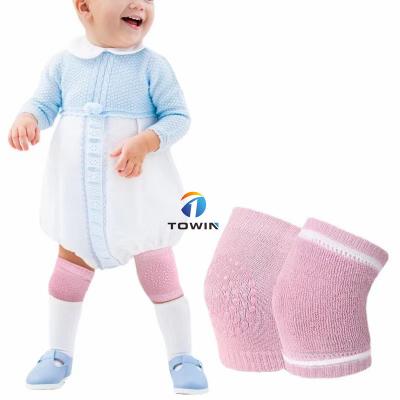 China Safety High Children's Knee Pads Baby Socks Dispensing Non-slip Anti-falling Pads Baby Crawling Knee for sale