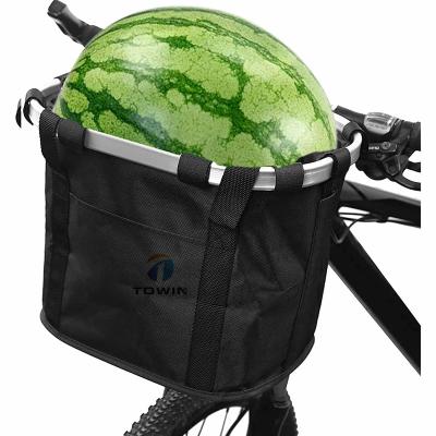 China Mountain Bikes Bicycle Basket Cover, Detachable Bicycle Handlebar Bag, Suitable For Carrying Pets for sale