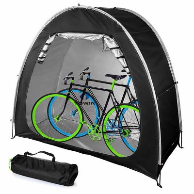 China Outdoor Mountain Bikes Bicycle Hangar Storage Tent Cover Waterproof and Dustproof Portable Folding Tool Suitable for 2 Bicycles or Tricycles for sale