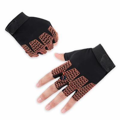 China Wholesale Lightweight Custom Kids Half Finger Cycling Hand Protect Anti Slip Silicone Sports Outdoor Climbing Gloves for sale