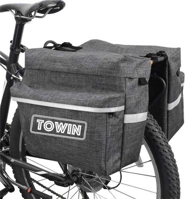 China Large Capacity Water Resistant Lightweight Water Resistant Bike Rack Trunk Cargo Bag Bicycle Rear Seat Double Panniers for sale