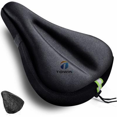 China Waterproof Durable Bike Seat Cover For Peloton Bike-Extra Soft Thick Padded Bicycle Seat Cover Cushion With Reflective Marking - Spinning Bike Seat Cover for sale