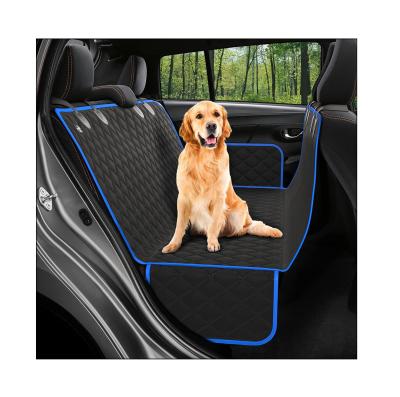 China Dog Seat Cover 100% Daily Waterproof Car Seat Covers For Pets Support Seat Cover With Mesh Window, Scratch Proof Non Slip Dog Car Hammock for sale