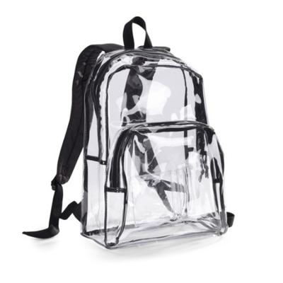 China Waterproof PVC Travel Water Resistant Daypack Casual Student See Through College Bookbag for sale