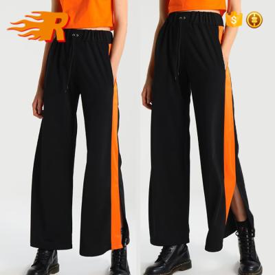 China Wholesale Custom Polyester Slit Edge Anti-pilling Track Pants Women for sale