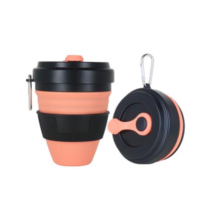 China Viable Portable Travel Collapsible Drinking Collapsible Water Bottle BPA Free Silicone for sale