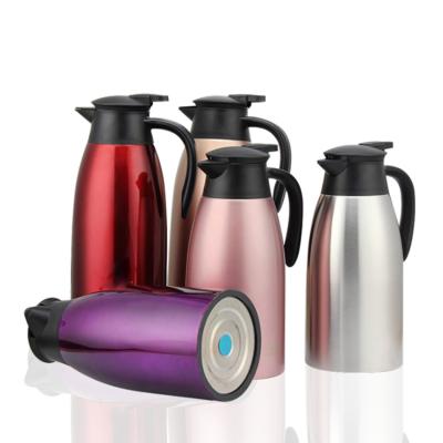 China PORTABLE PORTABLE Double Wall Vacuum Carafe Stainless Steel Pot Coffee Thermos Insulated Jug for sale