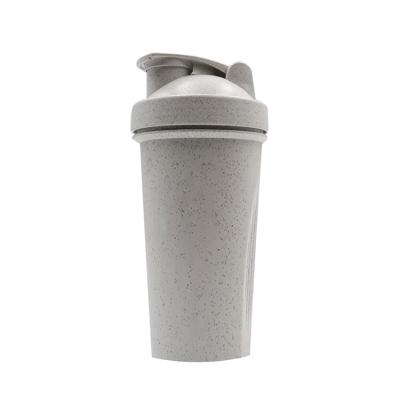 China Wheat Straw Shake Water Bottle Sports Viable Wholesale Fitness Protein Powder Mix Cup for sale