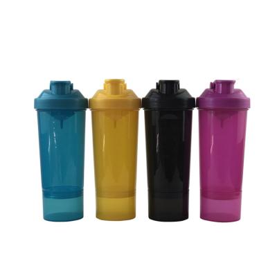 China Viable Custom Logo BPA Free 400ml Protein Powder Shake Drink Cup Bottle Custom GYM for sale