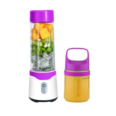 China High Quality Portable Health Care USB Plastic Rechargeable Fruit Juicer Juicing and Fresh Cup with 6 Blades for sale