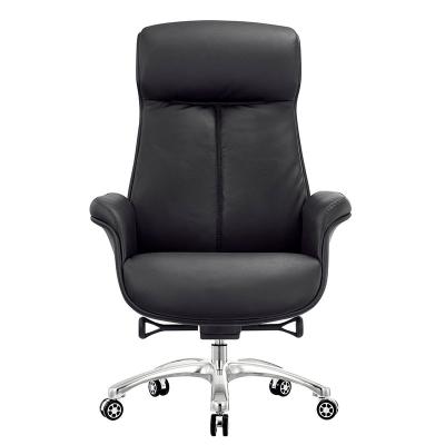 China AJ Flight Adjustable (Height) Manager Ergonomic Executive Office High Swivel PU Leather Chair for sale