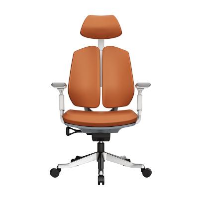 China AJ Commercial Adjustable Back Leather Ergonomic Flight Furniture 3D High Rotation High Chair for sale