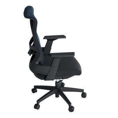 China Ergonomic Mid Sillas Extendable Flight Back Black Oficina AJ Rotating Blue Heavy Duty Mesh Office Chair Durable Commercia 200kg for sale