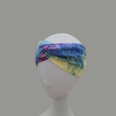 China Hot Sale Women Designer Headband Tie Dye Christmas Decoration Head Bands for sale