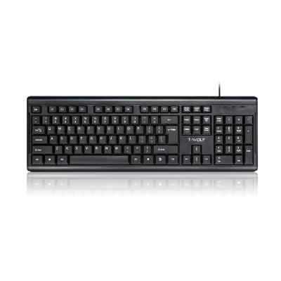 China Numpad Business 104 Key Keyboard Bestselling Black Gaming Keyboard Wired Classic Russian Keyboard for sale