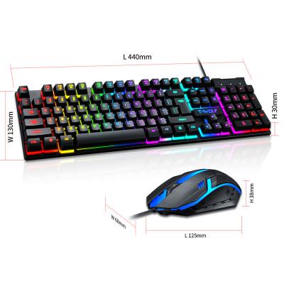 China RGB LIGHT Gaming Keyboard RGB Backlit Mechanical Keyboard Gaming With Combo Mouse for sale