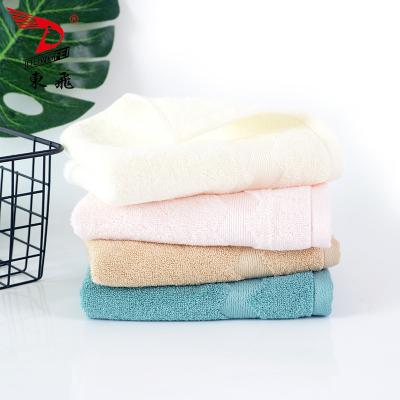 China Good Water Soak Rectangle Anti Microbial 100% Natural Bamboo Hand Towel for sale