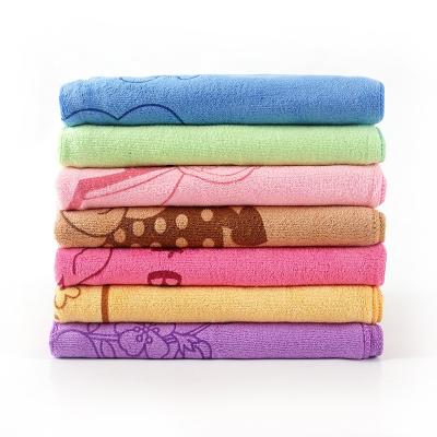 China Plain Softer Printing Kids Design Microfiber Bath Towel, Dye Or Active Printing Quick Dry Towel for sale