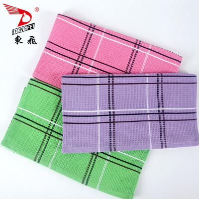 China QUICK DRY thick cheap 42*68 cotton washed walf gauze tea kitchen towel for sale