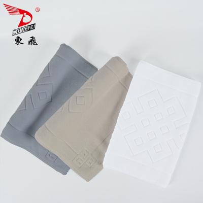 China 2021 New Hot Sale Luxury Hotel Bathroom Bath Foot Mat Washable Custom Made Luxury Towel 50*80cm 280g for sale