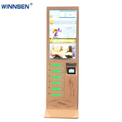 China Mobile phone charging and advertising mobile phone smartphone vending machine mobile phone kiosk station fast filling locker for sale