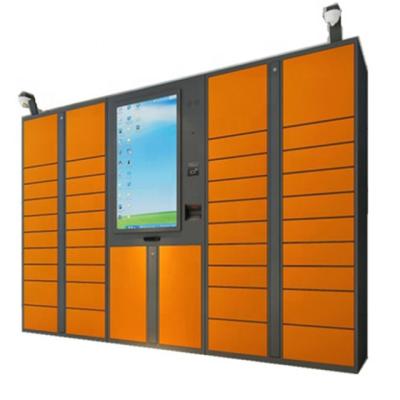 China SRI or Stainless Steel PIN Code Barcode Smart Luggage Lockers / High End Electronic Storage Airport Lockers for sale