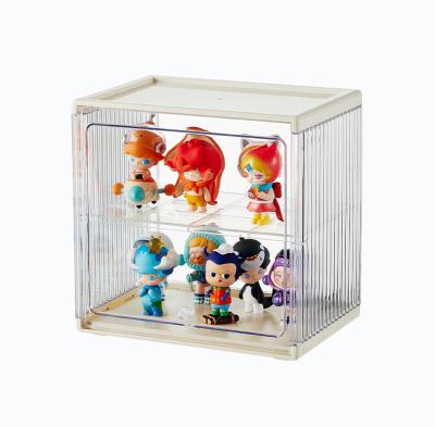 China New Arrival Viable Clear Home Trash ABS PET Toy Doll Anime Figure Display Plastic Storage Container Beam Box for sale